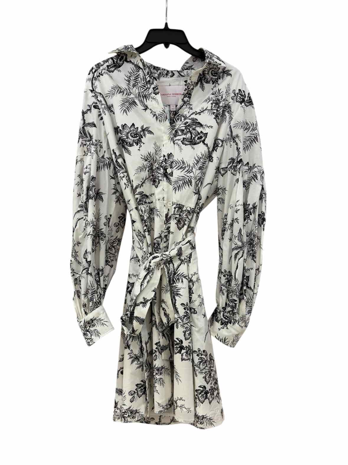 Carolina Herrera White and black Size 12 Dress