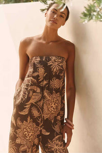 Farm for Anthropologie Brown Size M Jumpsuit