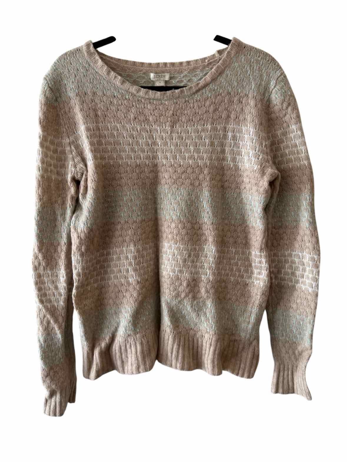 J Crew Factory Beige Multi Size M Sweater