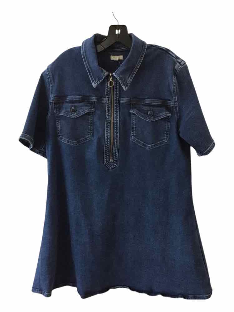 Pilcro Dark Wash Size L Dress – Swap Boutique