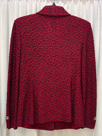 st john Red and Black Size 2 Blazer