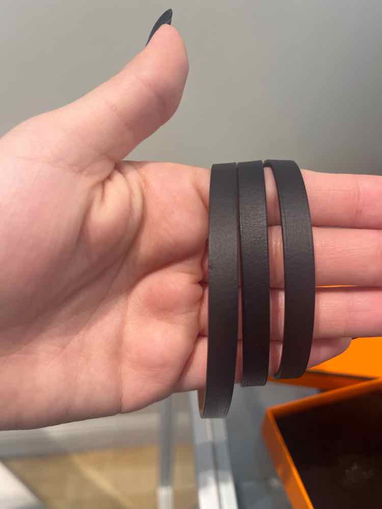 Hermes Black and Gold Bracelet