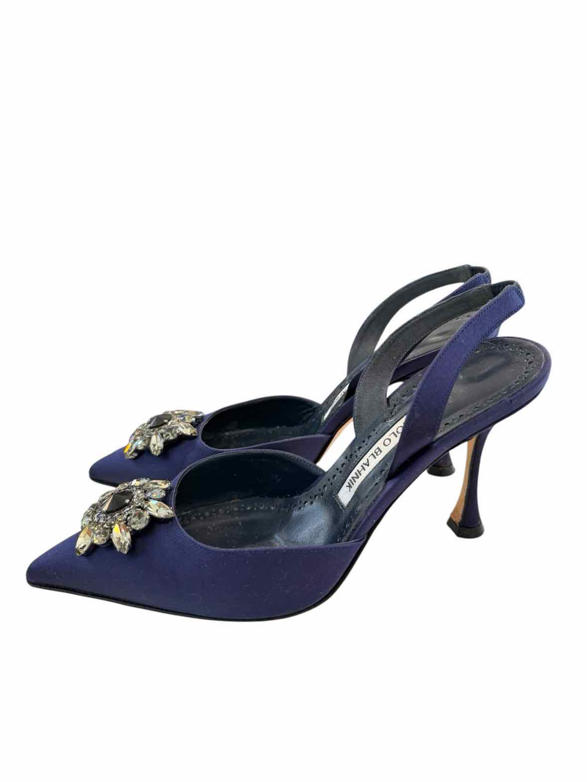 Manolo Blahnik Navy Size 36 Shoes