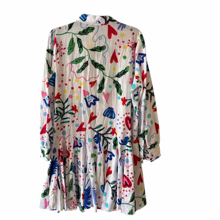 LOFT White Multi Size 14 Dress