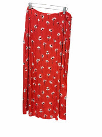 maeve Light Red Mutli Size 8 Skirt