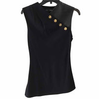 Proenza Schouler Black and Gold Size 4 Shirt