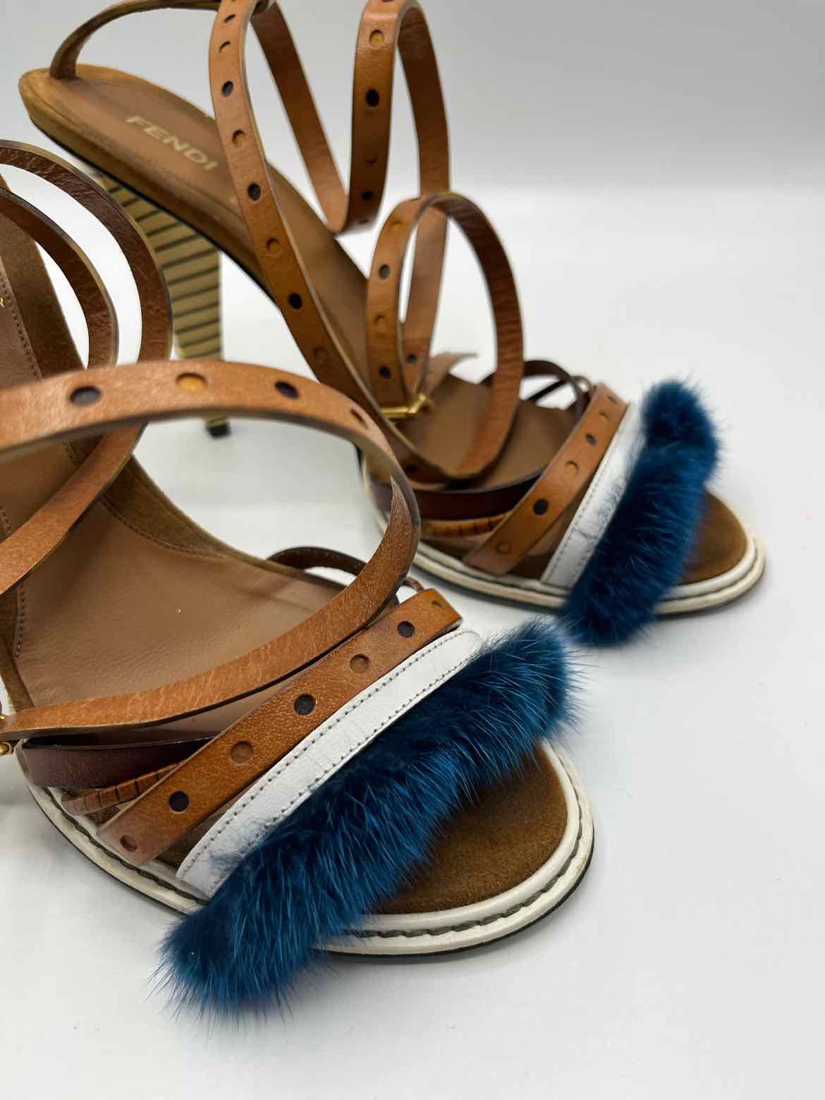 Fendi Brown multi Size 39 Shoes