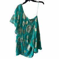 Trina Turk Turquoise and Gold Size 4 Dress