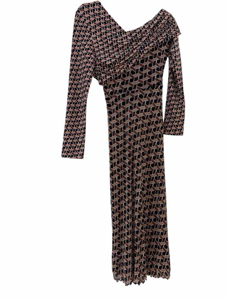 diane von furstenberg black and multi Size S Dress