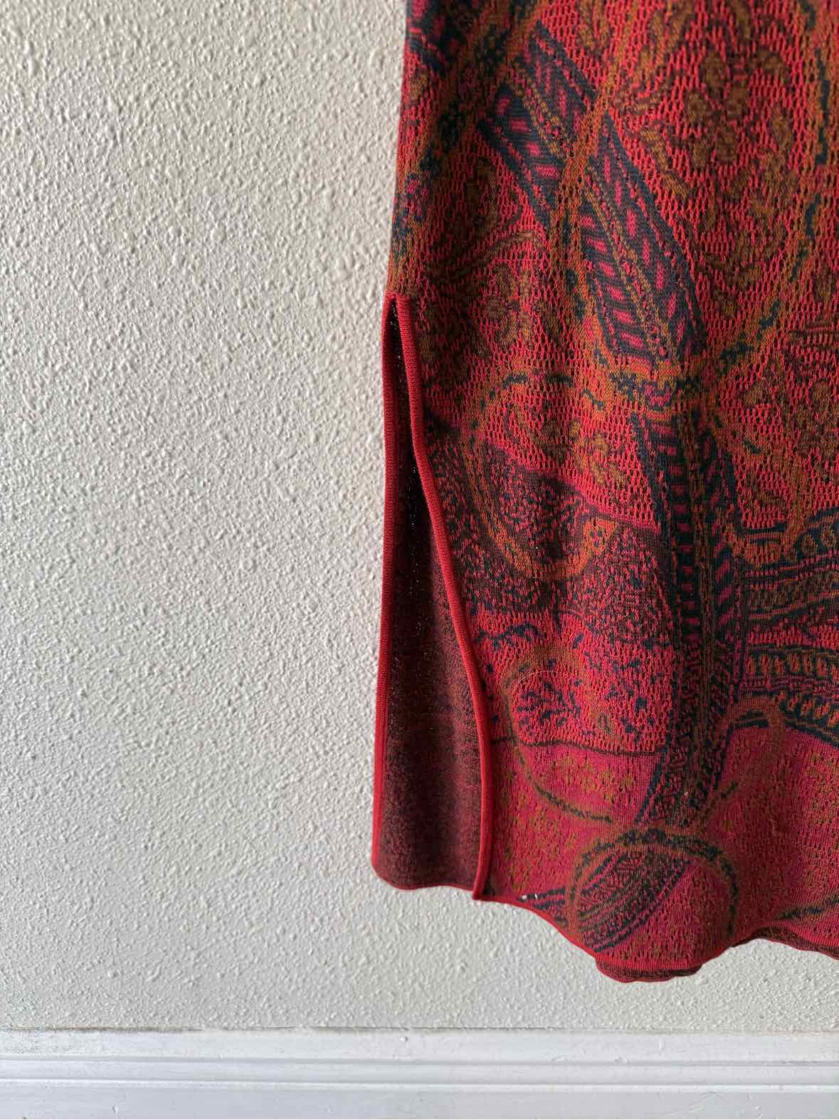 Peruvian Connection Red and Black Size L Dress