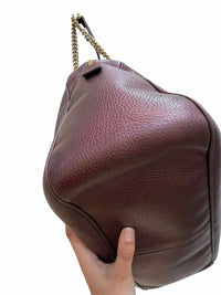 Gucci Soho Shoulder Bag Burgundy Handbag