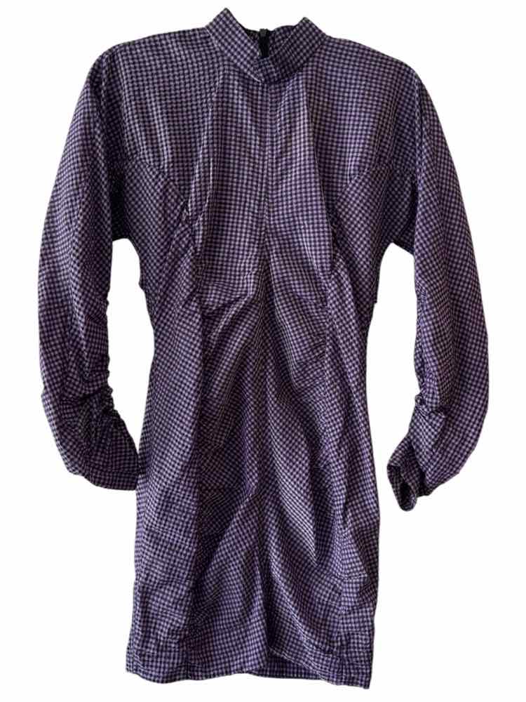 Ganni Purple and Black Size 34 Dress