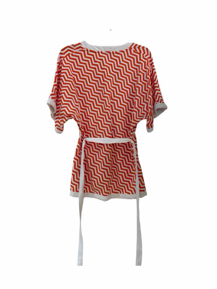 Tommy Hilfiger Orange and White Size M Shirt