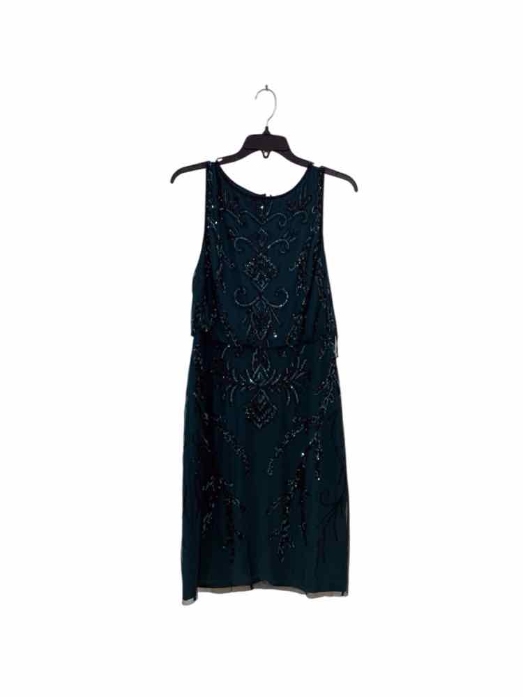 Papell Studio Dark Teal Size 8 Dress
