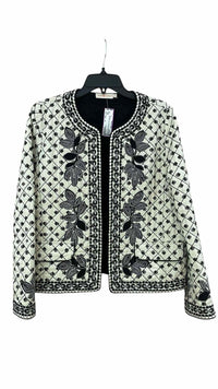 Tory Burch black and cream Size 14 Jacket