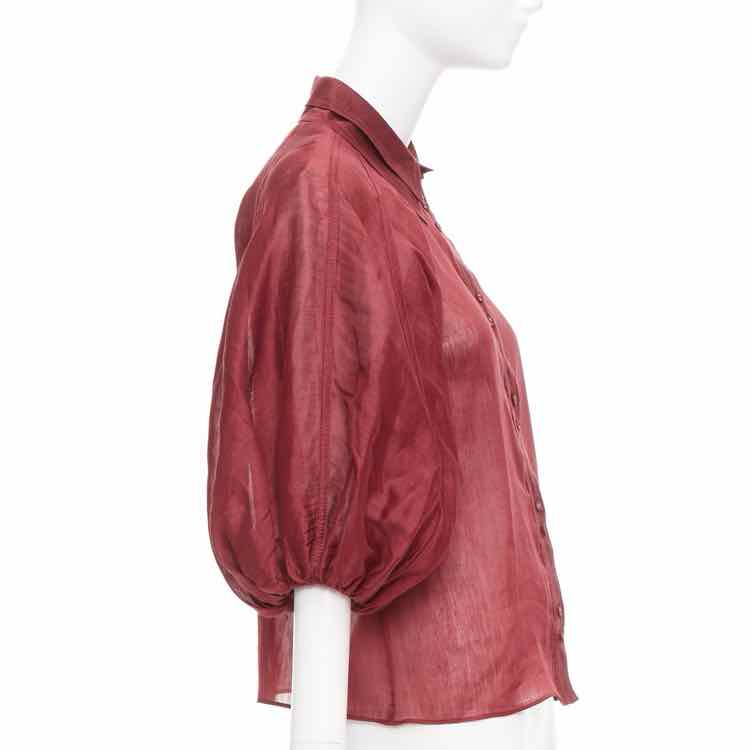 Aje. Burgandy Size AU8/US4 Shirt