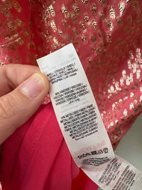 Never Fully Dressed Pink and Gold Size 4 Dress