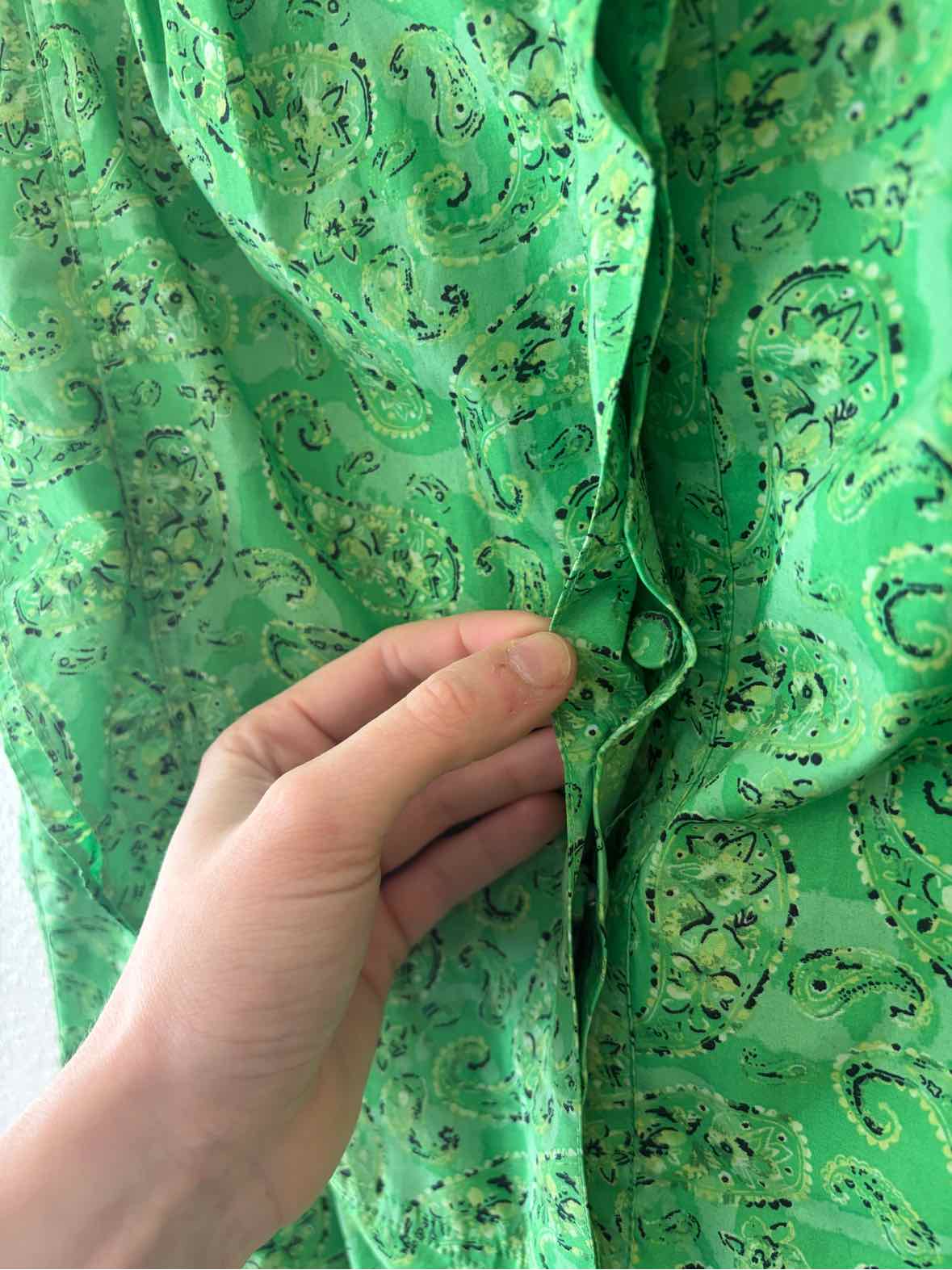 Derek Lam 10 Crosby Green and black Size 4 Shirt