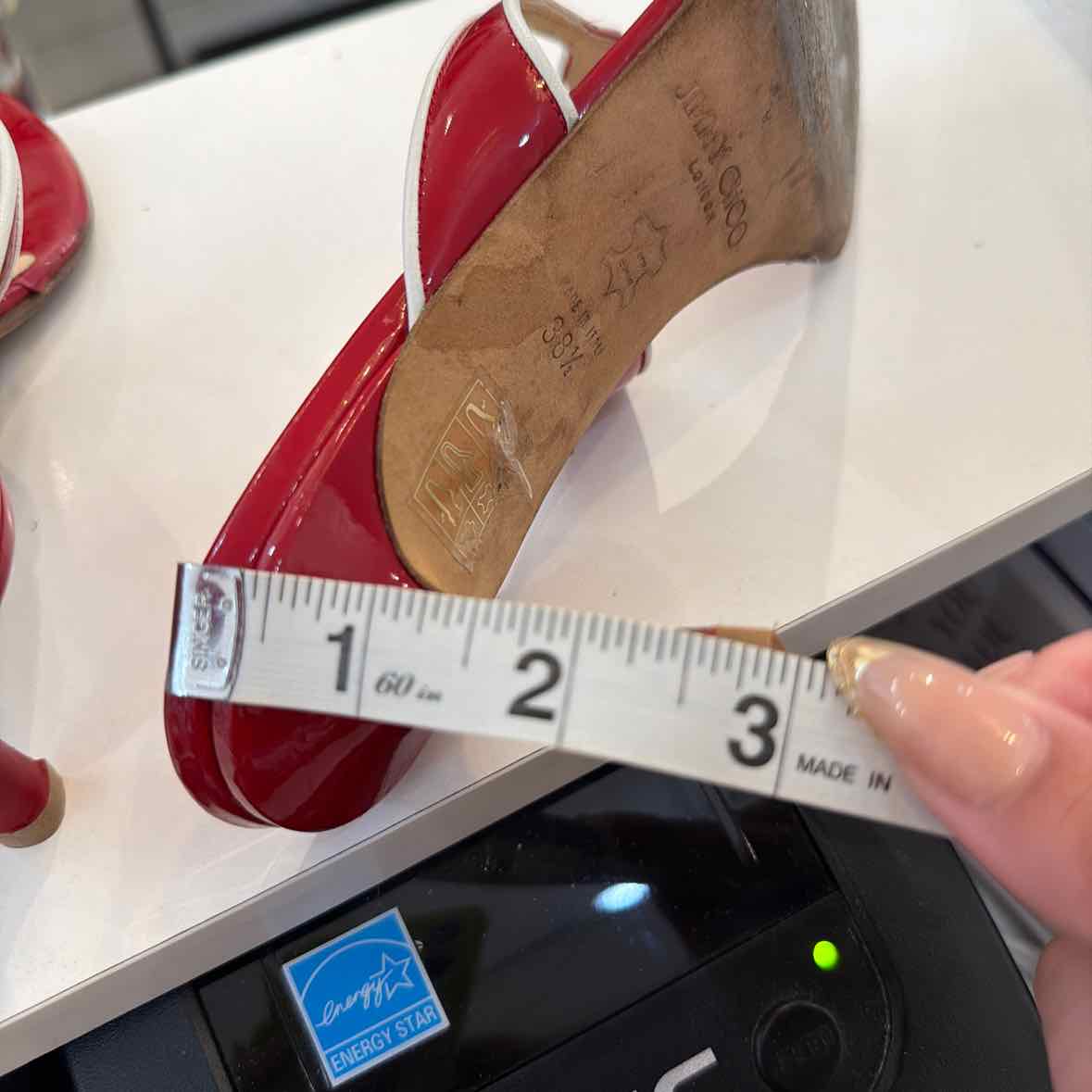 Jimmy Choo Red Size 38.5 Shoes