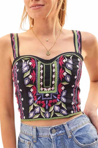 Anthropologie Black & Multi Size 6 Shirt