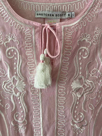 Gretchen Scott Light Pink and White Size M Tunic