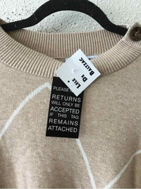 Lele De Baltzac Beige and Cream Size S Sweater