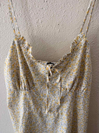 Cider White and Yellow Size 1X Dress