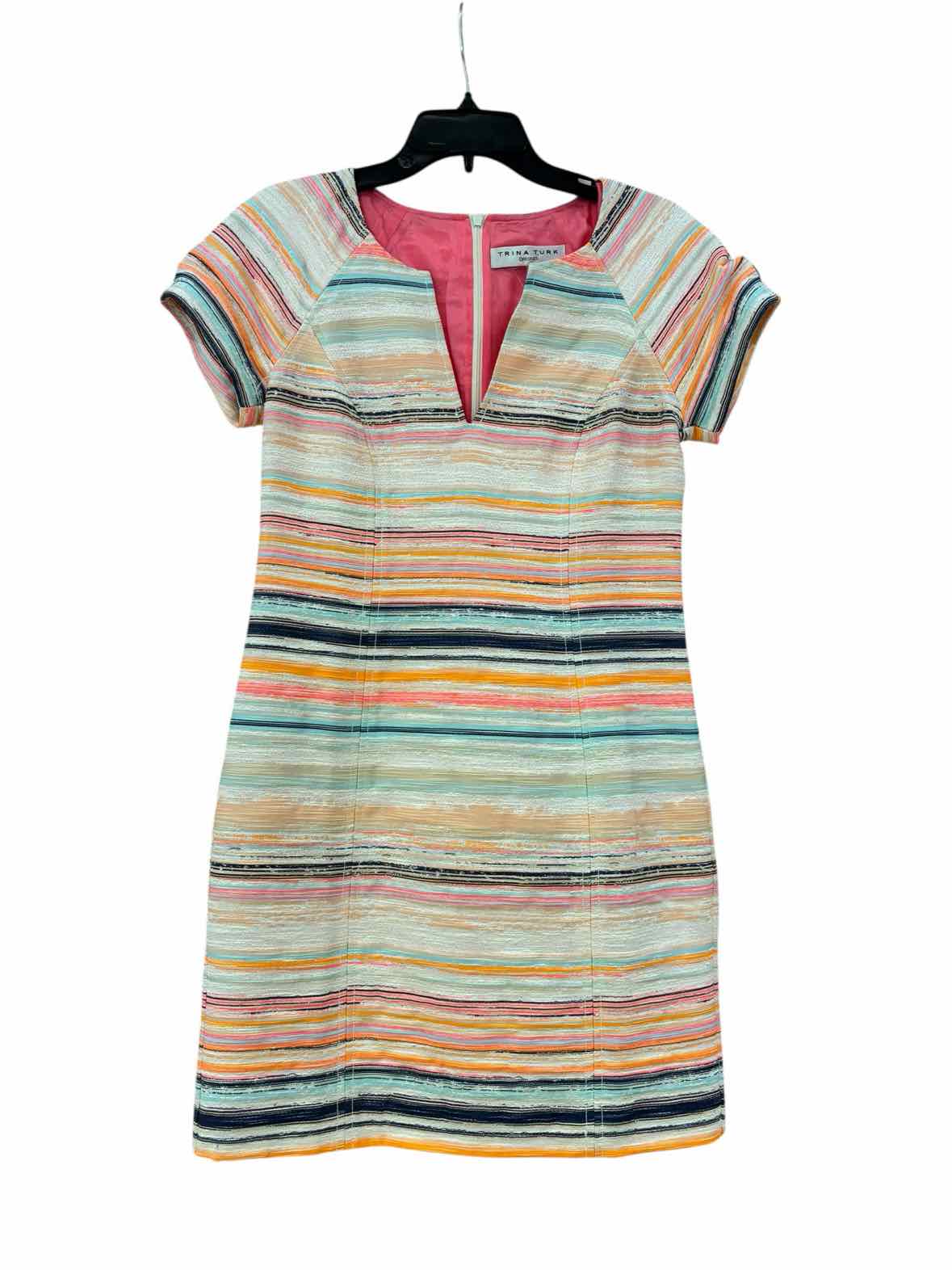 Trina Turk Orange Multi Size 2 Dress