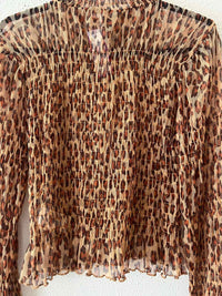 Free People tan and brown Size M Shirt
