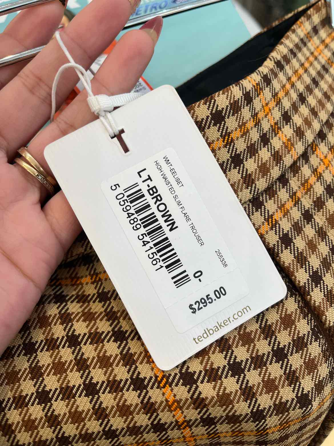 Ted Baker plaid Size 0 Pants