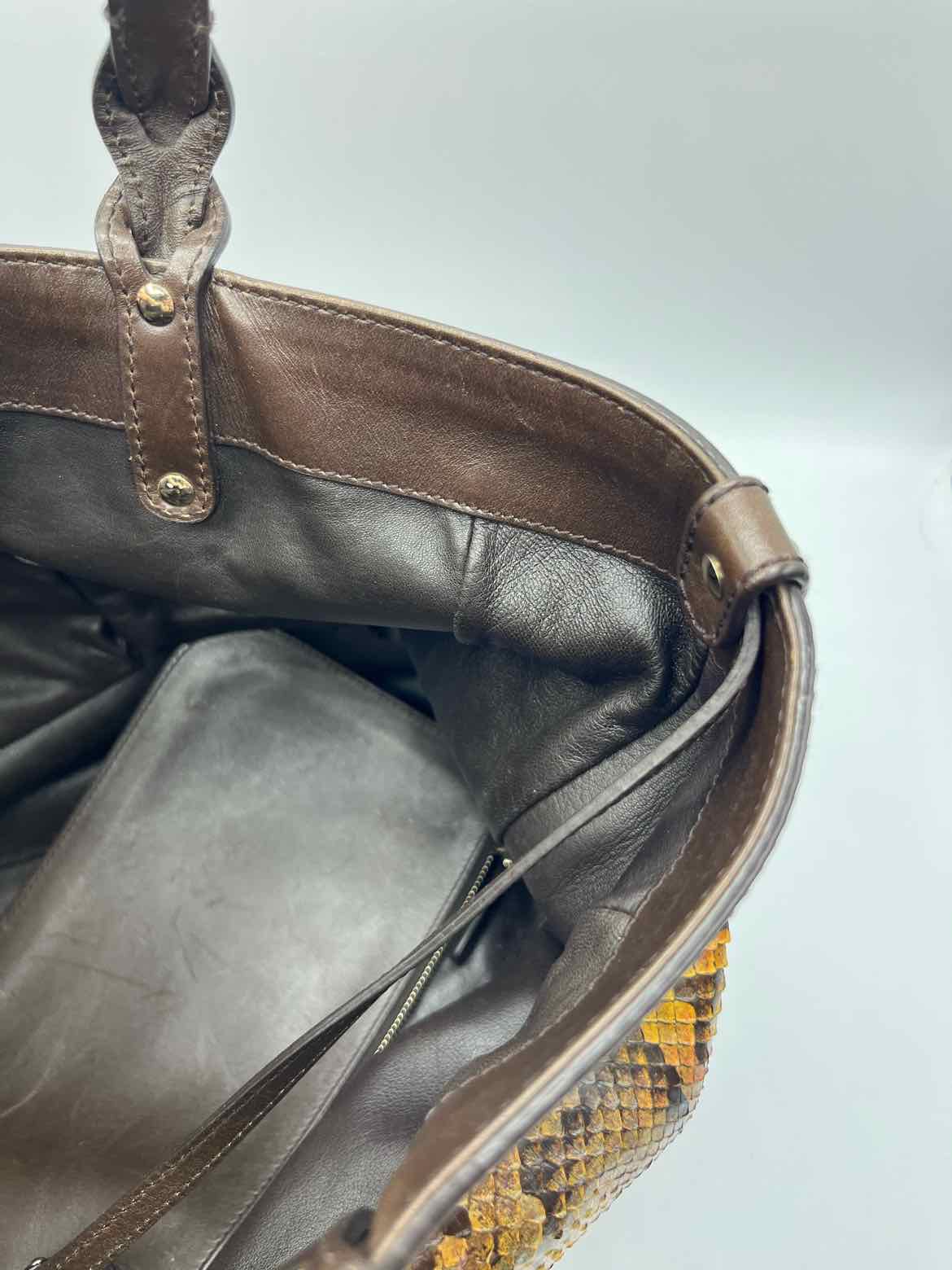 Gucci green and brown Handbag