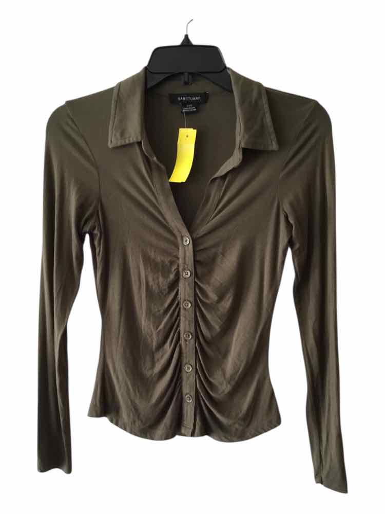Sanctuary Olive Size XXS Shirt