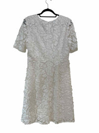 Adrianna Papell White Size 44 Dress