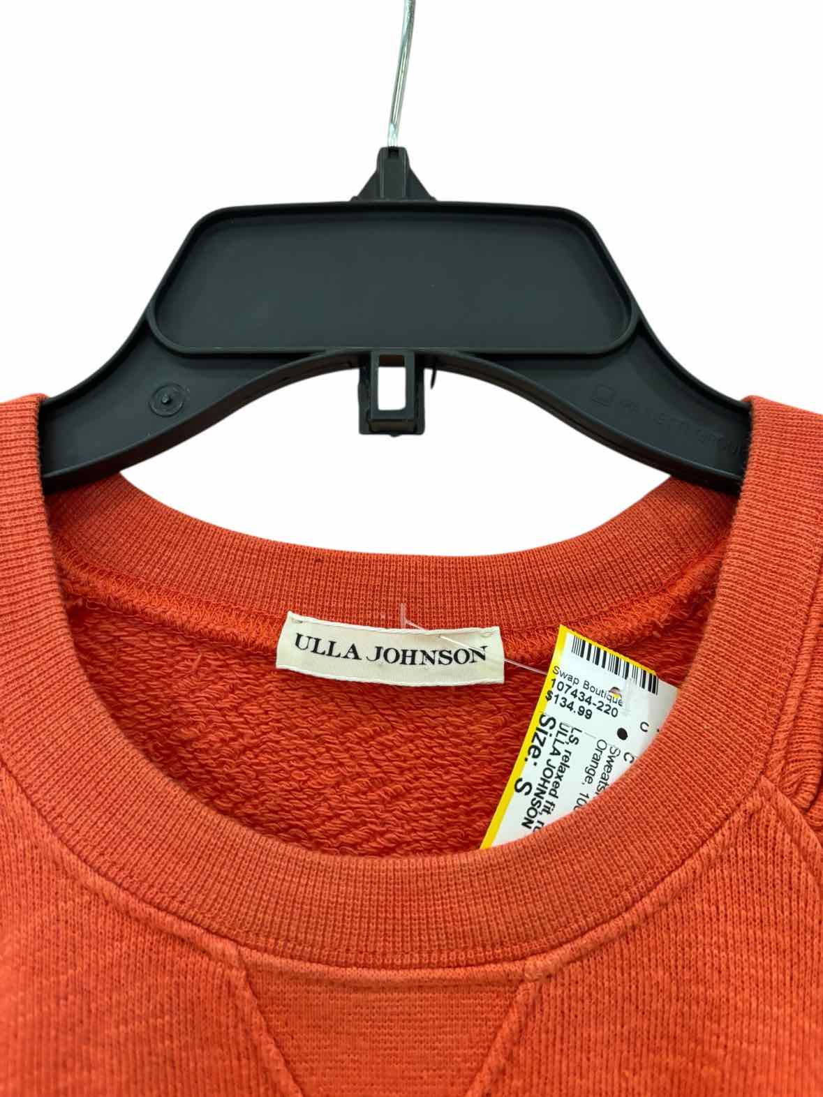 ULLA JOHNSON Orange Size S Sweatshirt