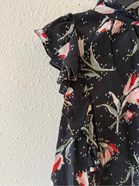 Rebecca Taylor Black Multi Size 8 Shirt