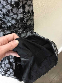 Carmen Marc Valvo Black and silver Size 4 Dress