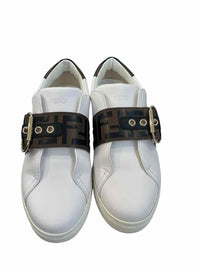 Fendi White and Brown Size 39 Shoes