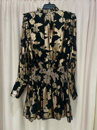 Ramy Brook Black and Metallic Size S Dress