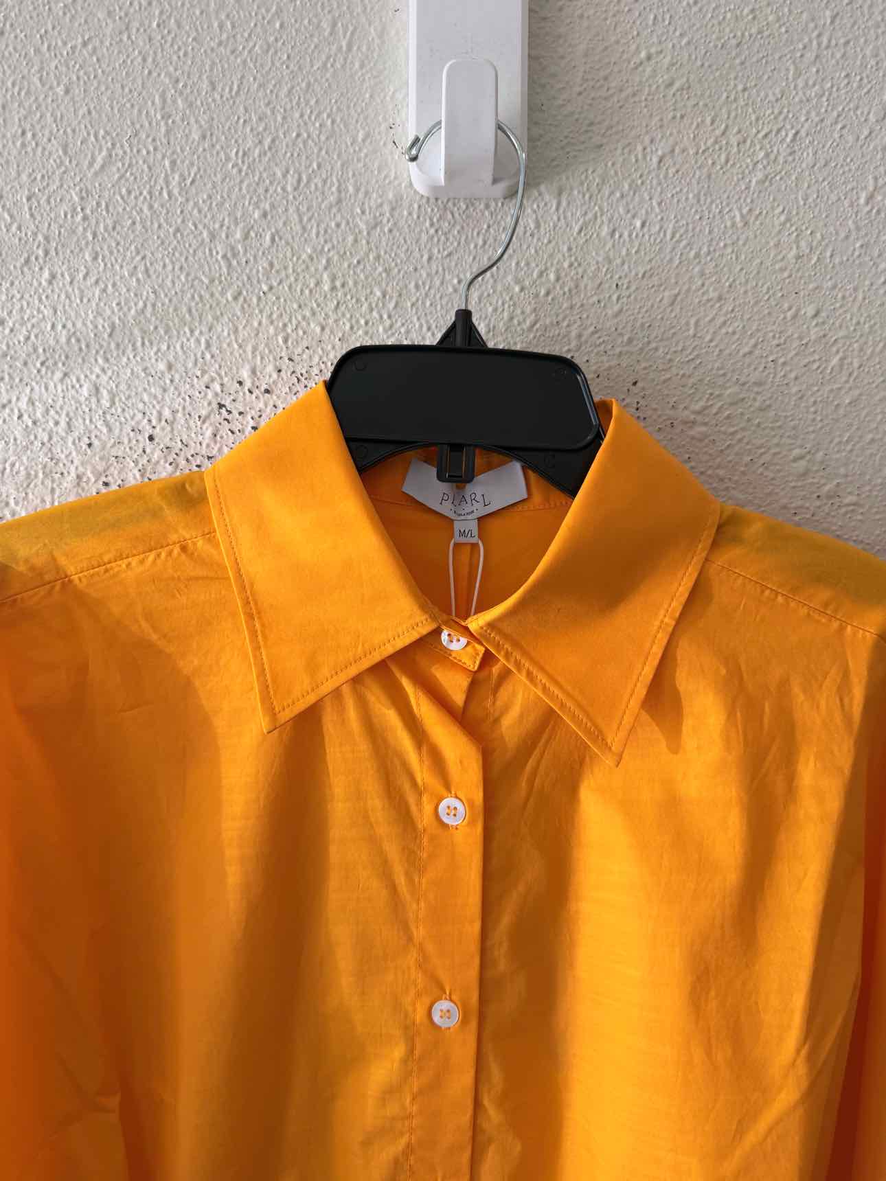Pearl by Lela Rose Tangerine Size M/L Shirt