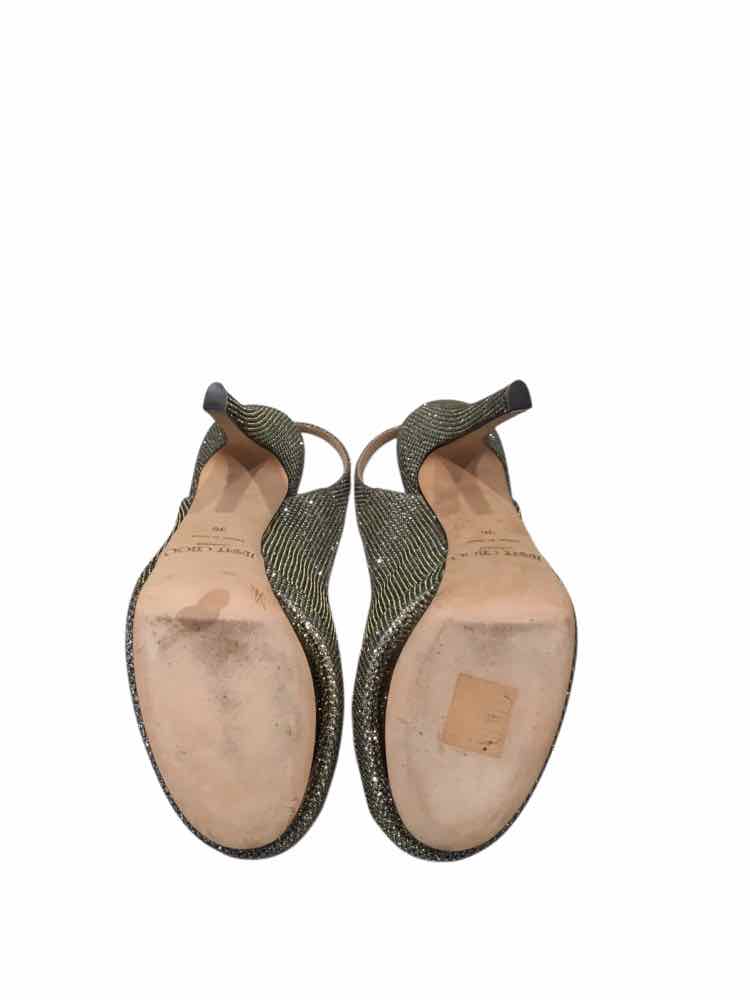 Jimmy Choo Silver & Sparkle Size 36 Shoes