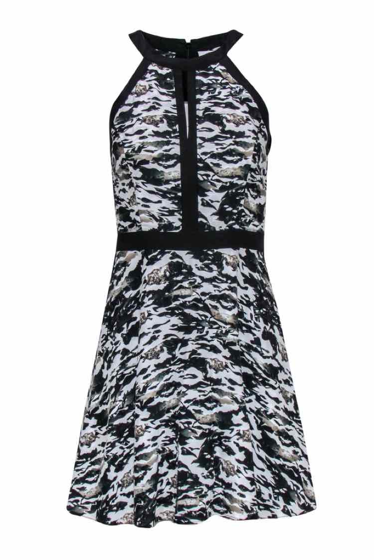 Parker Black Multi Size M Dress