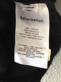 Reformation Black Size XS Shirt