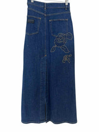 Ganni Dark Wash Size 36 Skirt