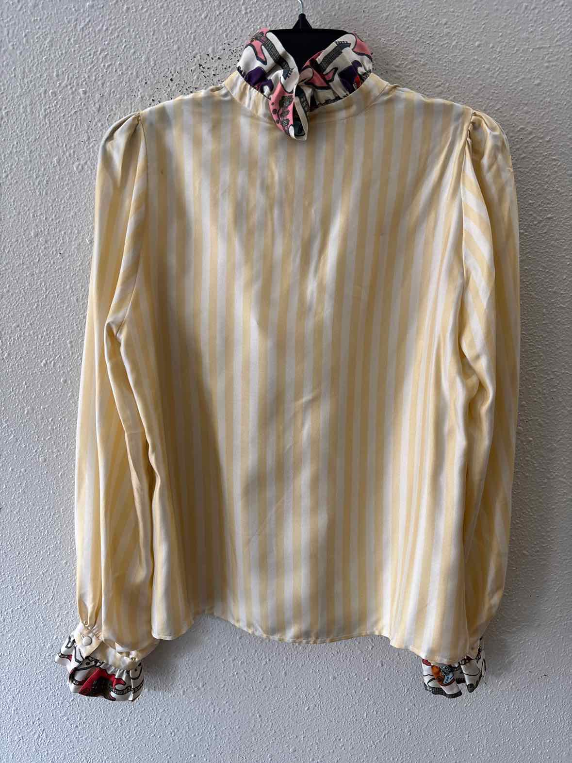 LA PRESTIC OUISTON Yellow Multi Size M Shirt