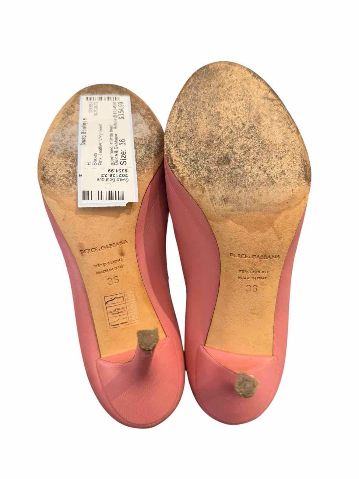 Dolce & Gabbana Pink Size 36 Shoes
