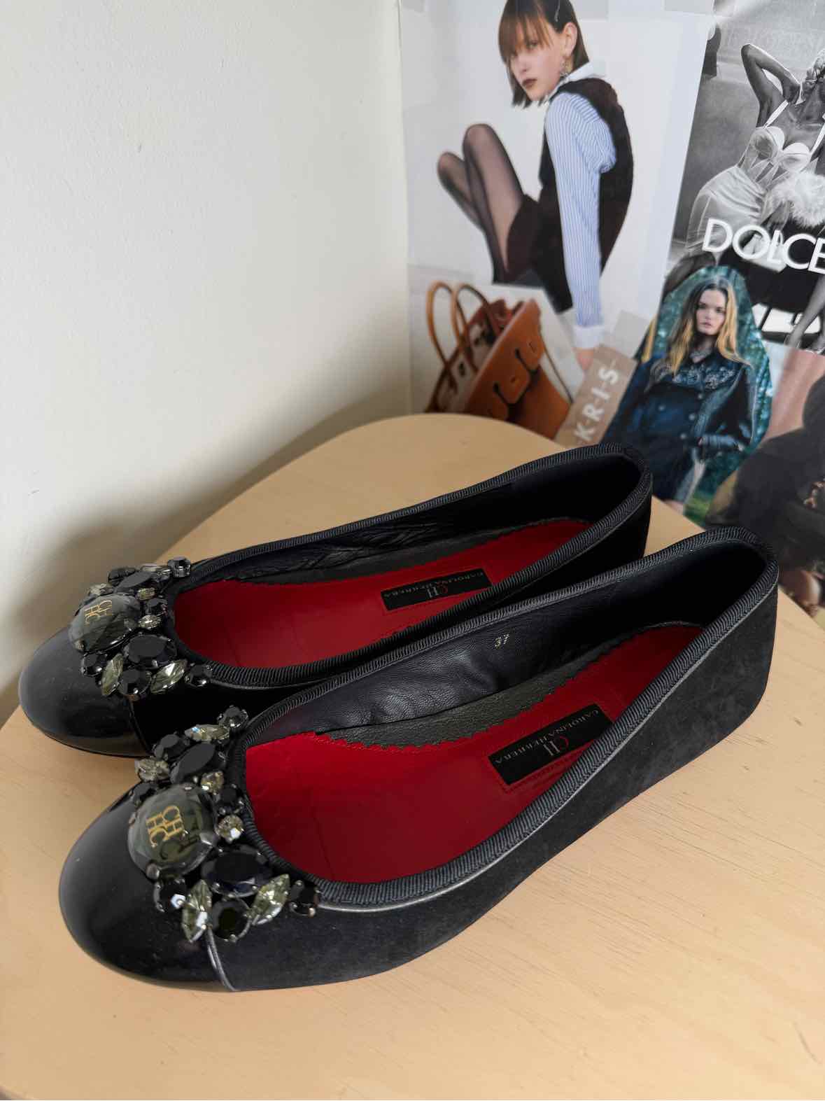 Carolina Herrera Black Size 37 Shoes