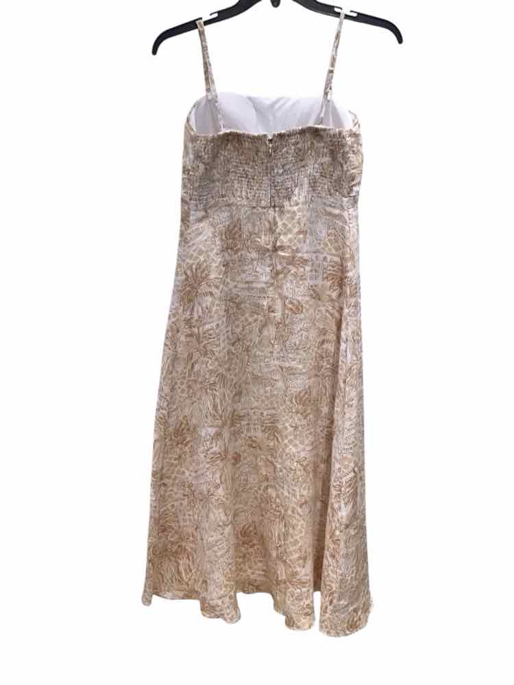 Lily Pulitzer White and Beige Size 0 Dress