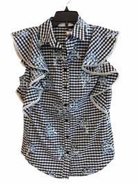 Pearl by Lela Rose Black and white multi Size S Shirt
