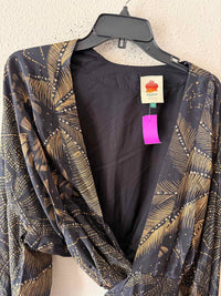 farm rio Navy and Gold Size S Dress