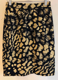 St John Evening Black and Gold Size 6 Skirt